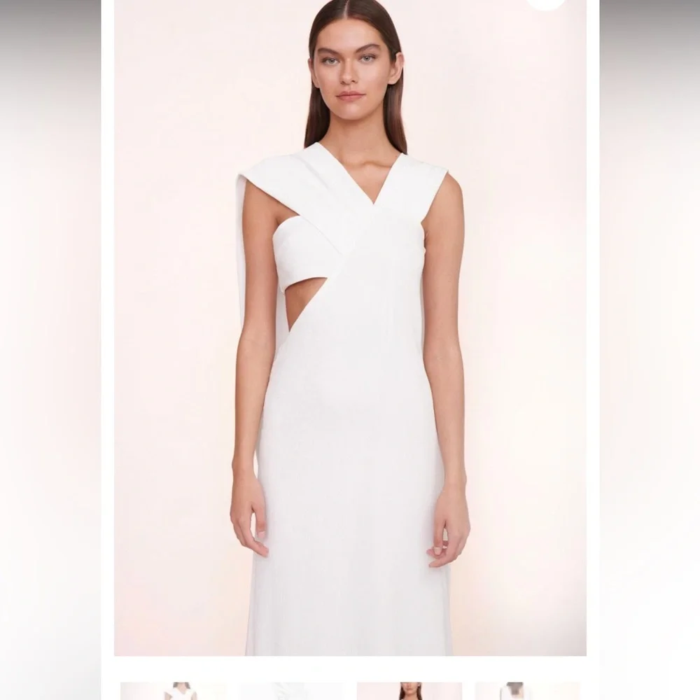 Staud - The Titanium Dress - NWT, White Maxi Dress - Picture 3 of 9